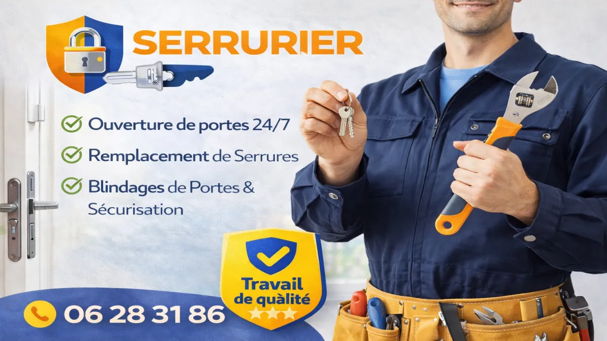 Dépannage serrurerie à Mollégès pour ouverture porte, réparation serrure et urgence 24h/24